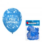 BOMBA FELIZ CUMPLEAÑOS R12X10 AZUL CLARO (PQTX12)