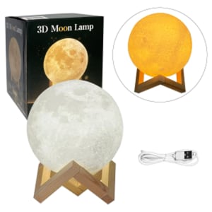 LAMPARA LUNA 3D LUZ CALIDA