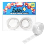 CINTA ADHESIVA DE PUNTOS PARA GLOBO X2 (PQTX12)