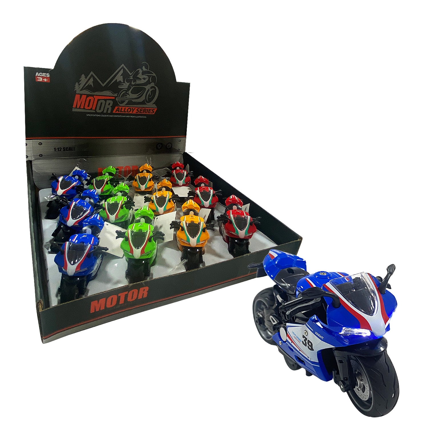 MOTO DE COLECCION LUZ Y SONIDO (CJX12)