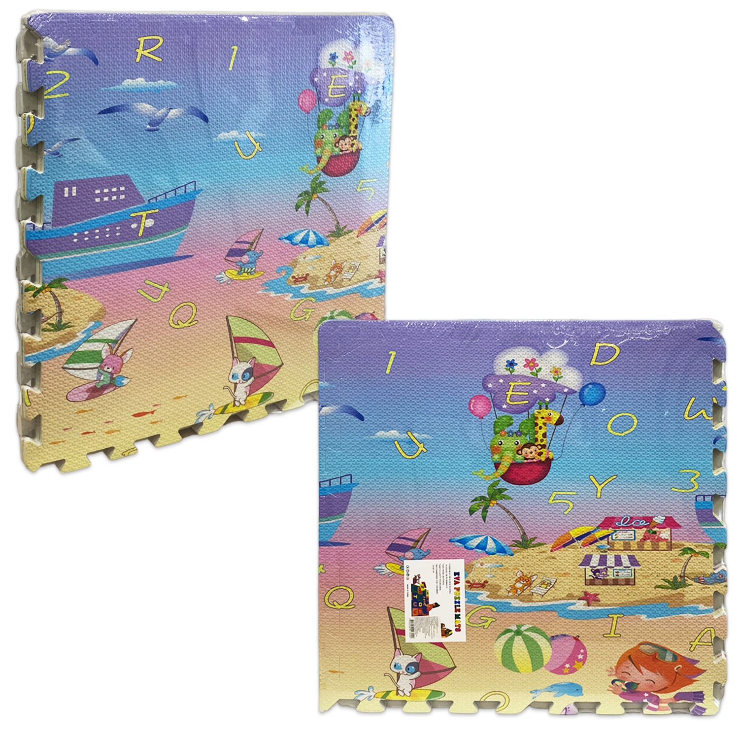 TAPETE ROMPECABEZAS FOAMI 60*60*1CM X4