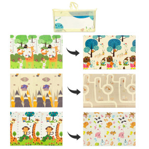 TAPETE INFANTIL DOBLE CARA ESTAMPADO 150*200*0.6CM