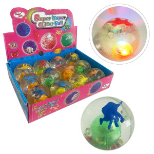 PELOTA DE AGUA CON DINOSAURIO Y LUZ (CJX12)