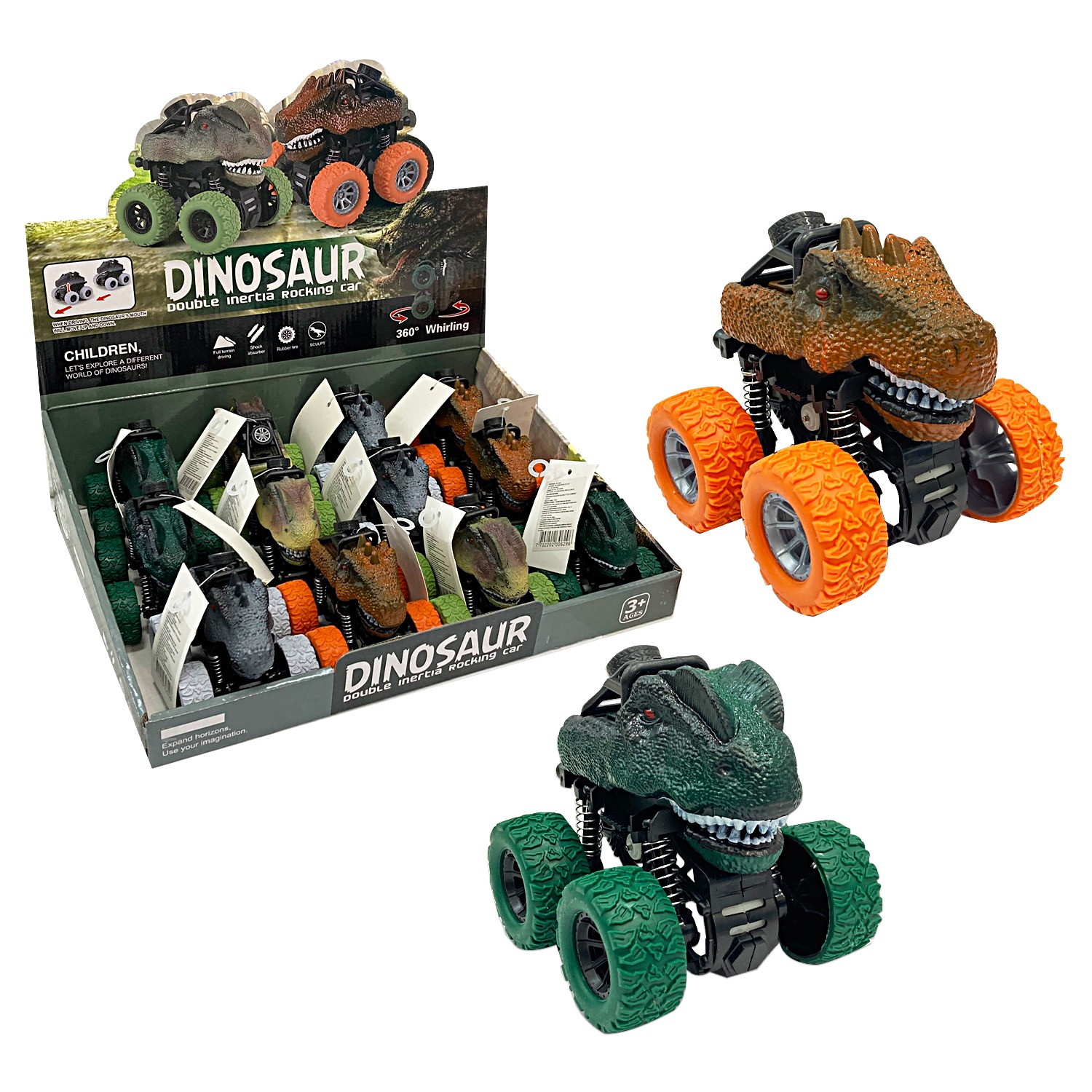 CARRO DINOSAURIO DE IMPULSO (CJX12)