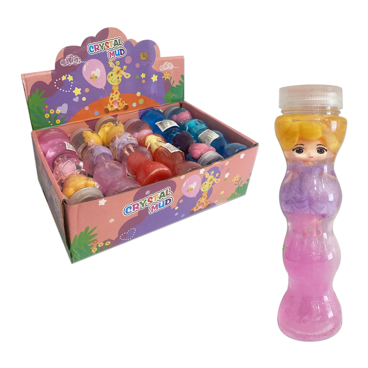 SLIME ESCARCHADO  TUBO CON MUÑECA (CJX12)