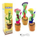 CACTUS BAILARIN CON ACCESORIO LUZ Y SONIDO