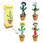 CACTUS BAILARIN CON ACCESORIO LUZ Y SONIDO