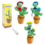 CACTUS BAILARIN X2 CON ACCESORIO LUZ Y SONIDO