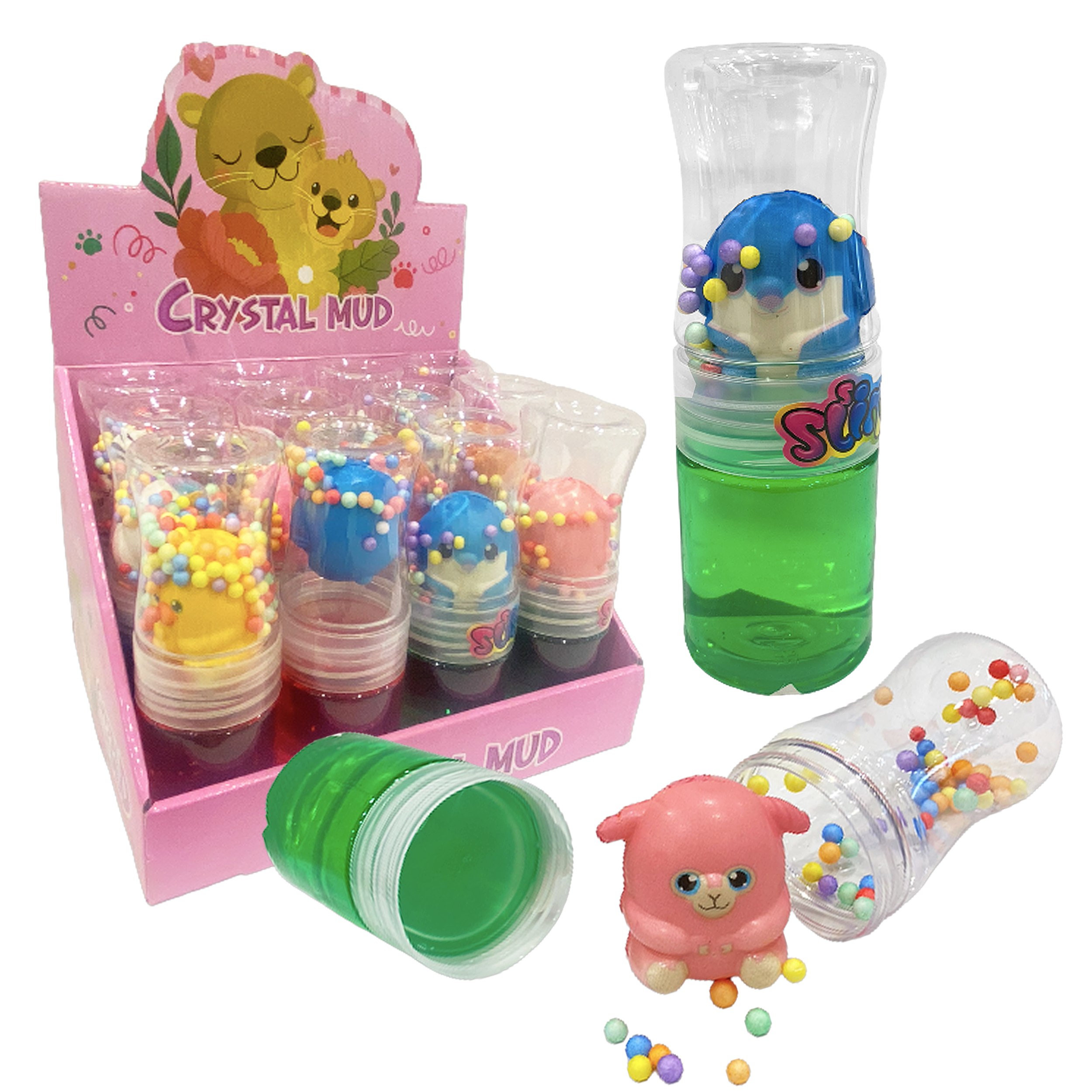 SLIME TARRO CON SQUICH ANIMAL (CJX12)