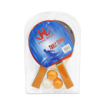 RAQUETA PING PONG X2 CON PELOTAS