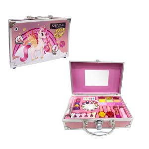 SET DE COSMETICOS EN MALETA UNICORNIO