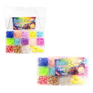 SET CAUCHOS PARA HACER PULSERAS (PQTX12)