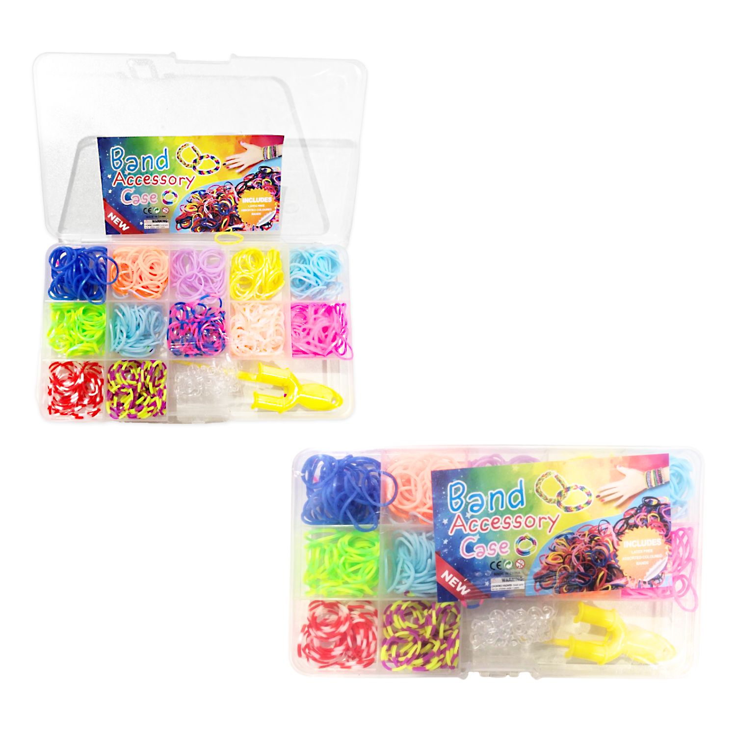 SET CAUCHOS PARA HACER PULSERAS (PQTX12)