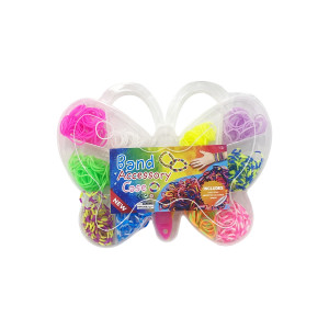 SET MARIPOSA CAUCHOS PARA HACER PULSERAS (PQTX12)