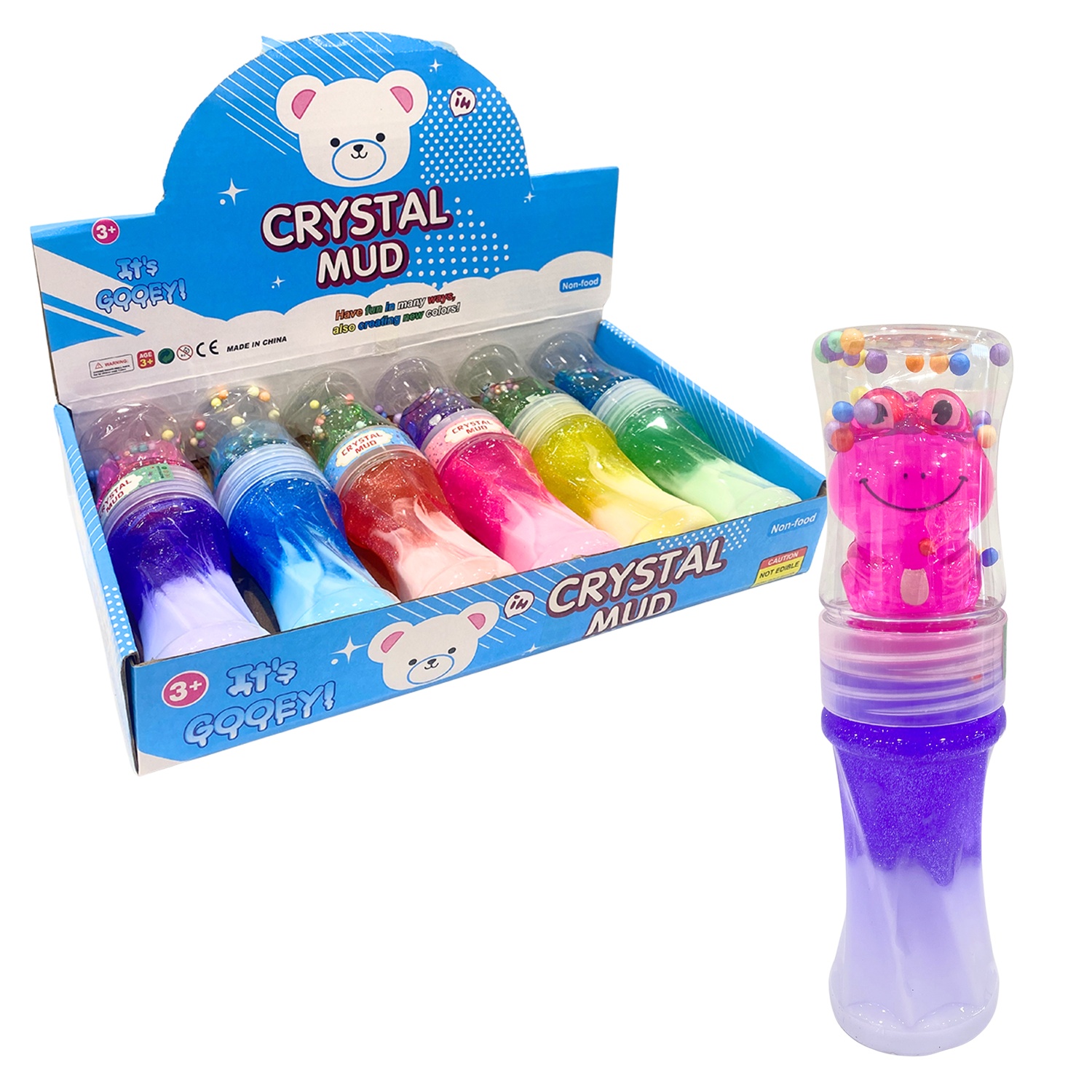 SLIME TUBO CON SLIME RANA (CJX6)