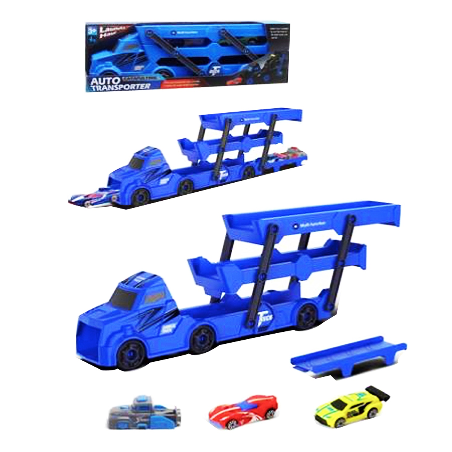 PORTAVEHICULOS CON CARROS Y LANZADOR