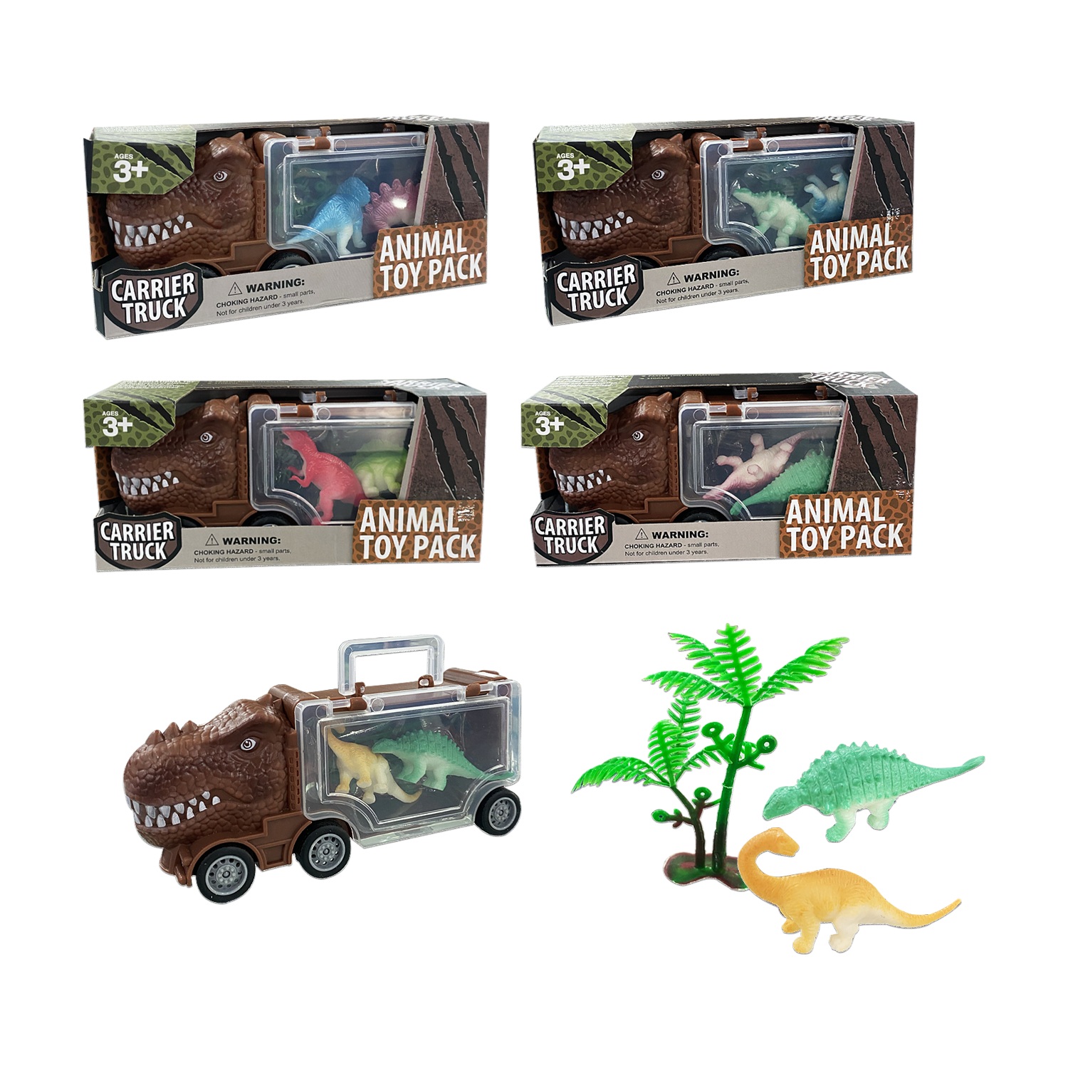 CAMION DINOSAURIO DE CARGA CON DINOSAURIOS