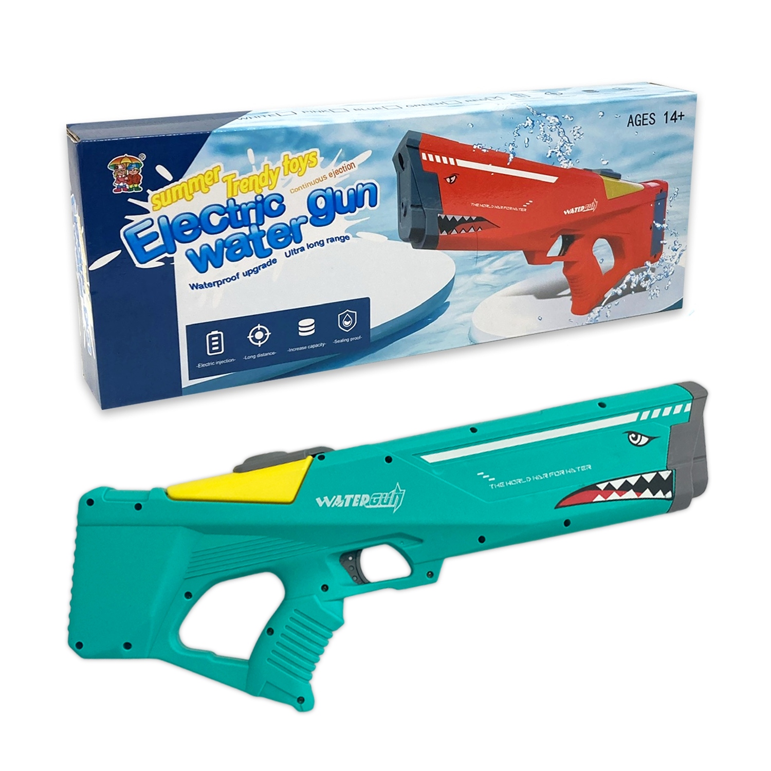 LANZA AGUA EN CAJA CON BATERIA RECARGABLE