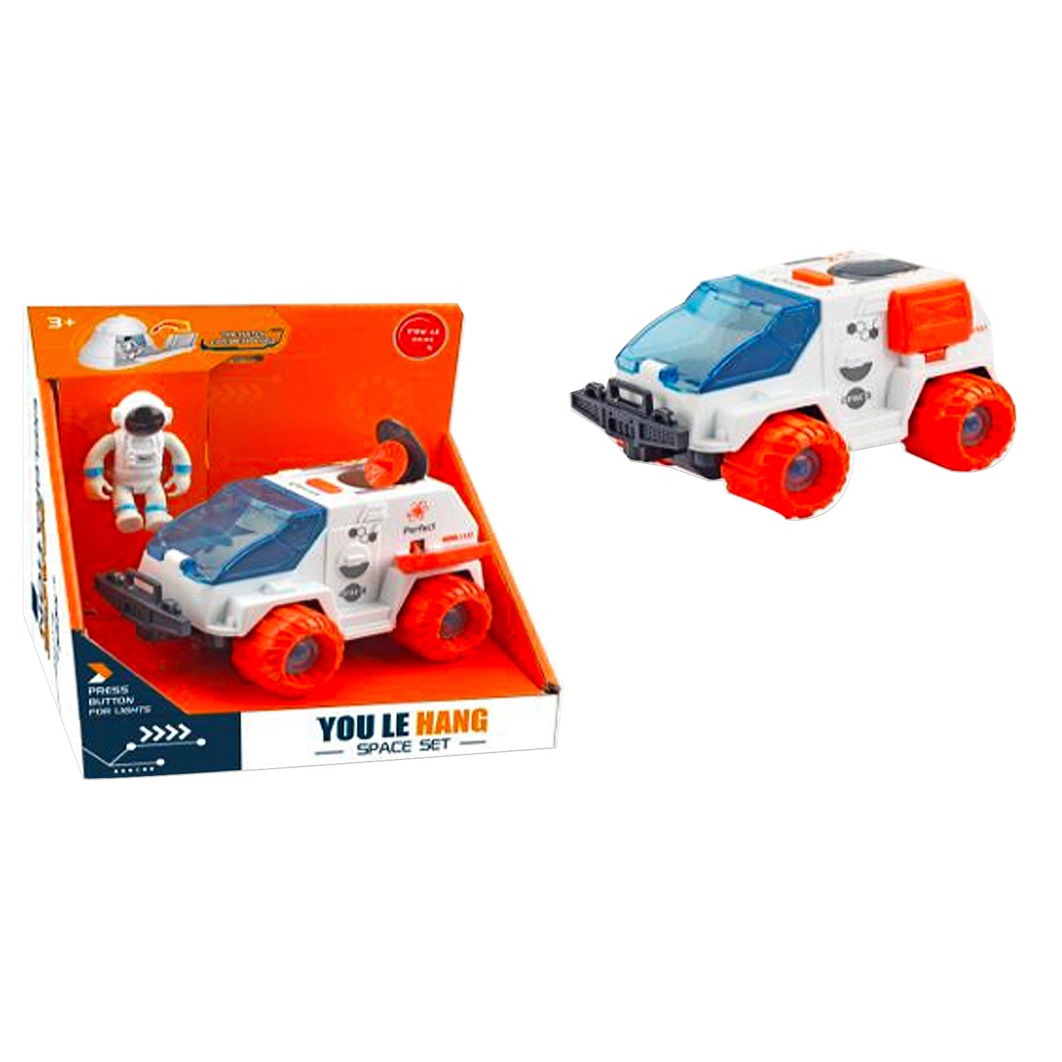 CARRO ESPACIAL CON ASTRONAUTA