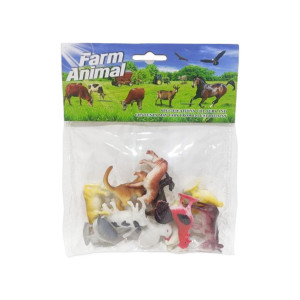 SET DE ANIMALES DE GRANJA EN BOLSA.