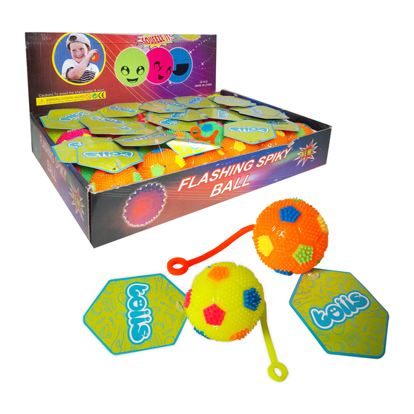 PELOTA CHILLONA CON LUZ 6.5CM (CJX24)