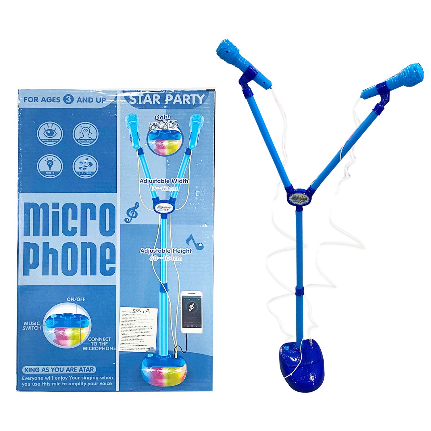 MICROFONO EN DUO CON CONEXIÓN A TELEFONO MOVIL