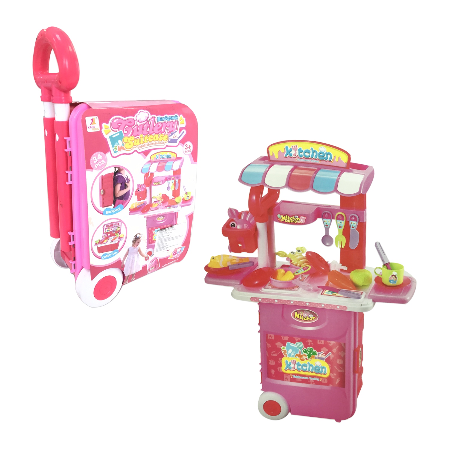 COCINA EN MALETA X34PCS