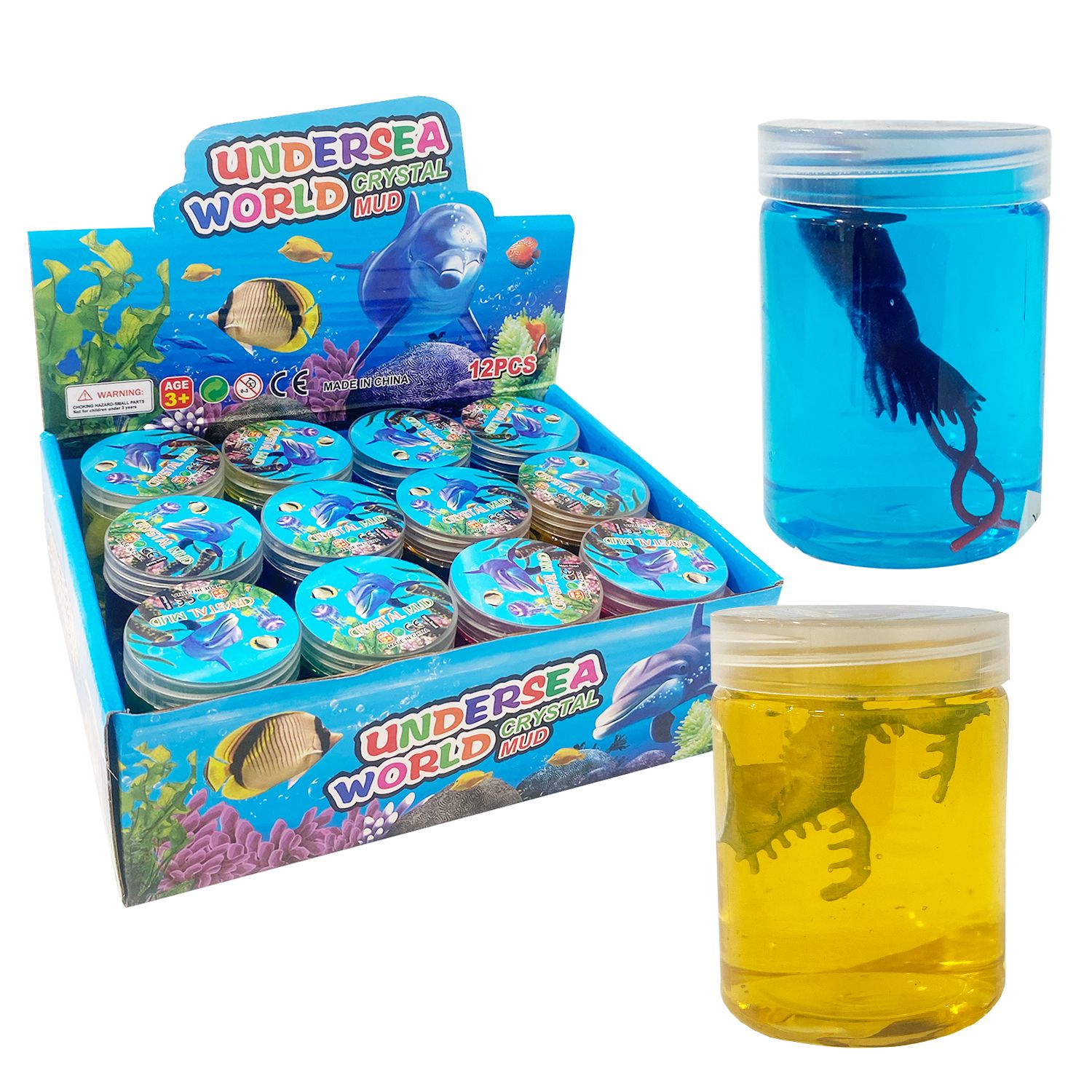 SLIME TARRO CON ANIMAL MARINO (CJX12)