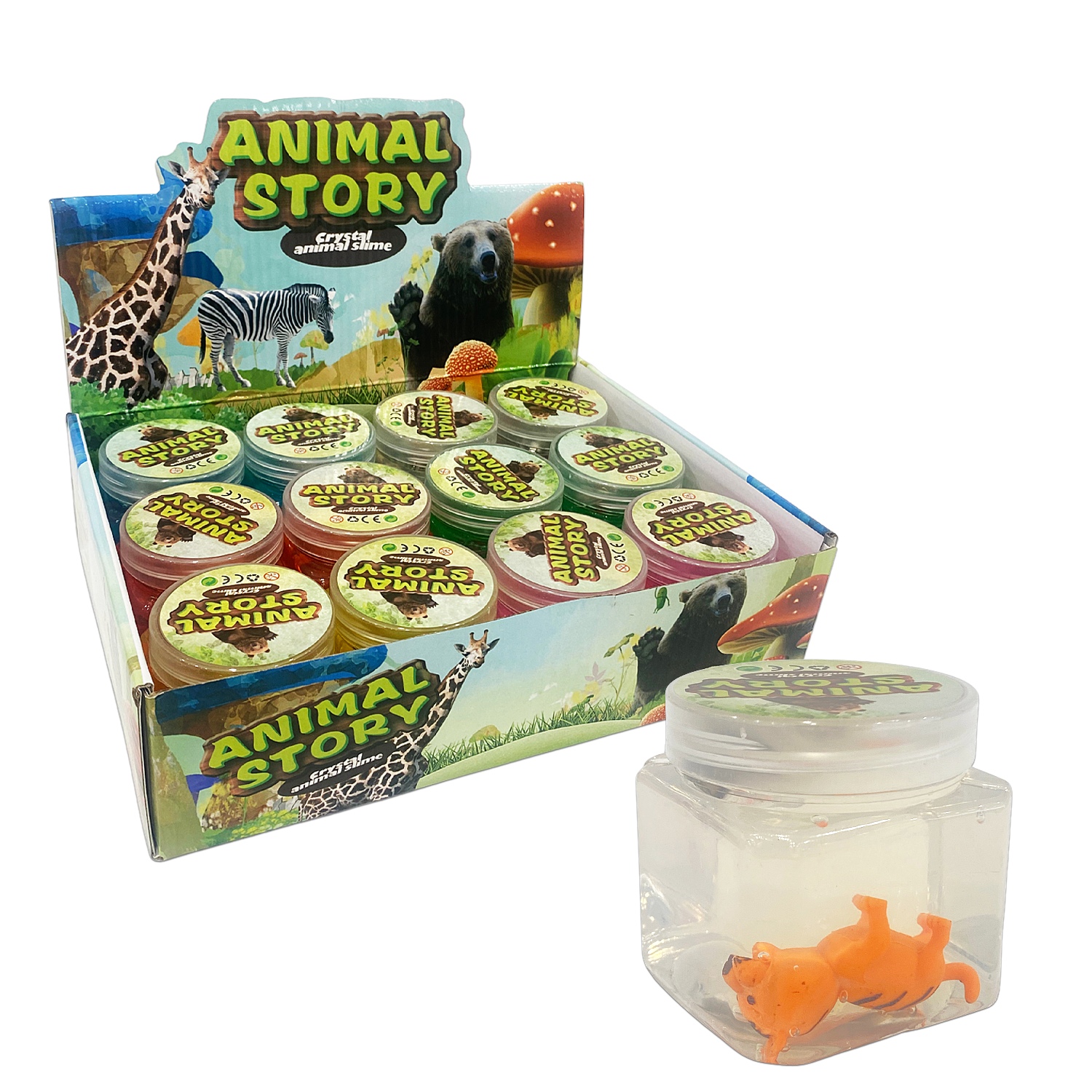 SLIME TARRO CON ANIMAL  (CJX12)