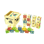 SET DE CUBOS DE MADERA DIDACTICOS