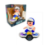 MUÑECO CON PATINETA EN CAJA