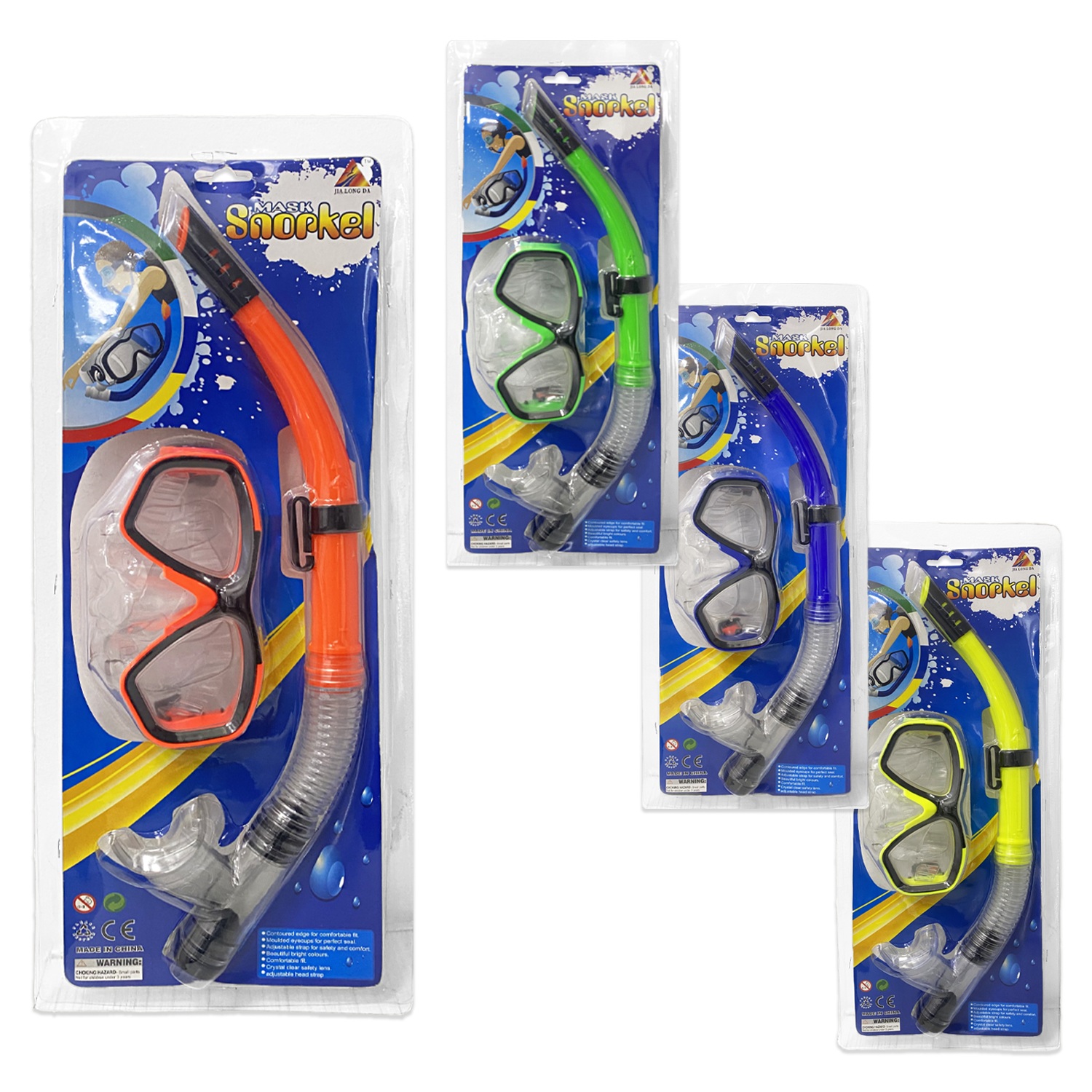 KIT CARETA CON SNORKEL ENCARTONADO