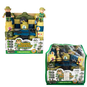 BLOQUES ARMABLES MILITAR X49PCS
