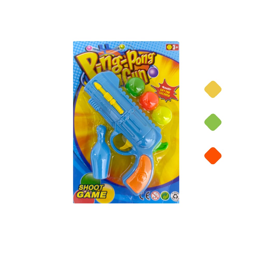 PISTOLA LANZA BOLAS COLORES 833C