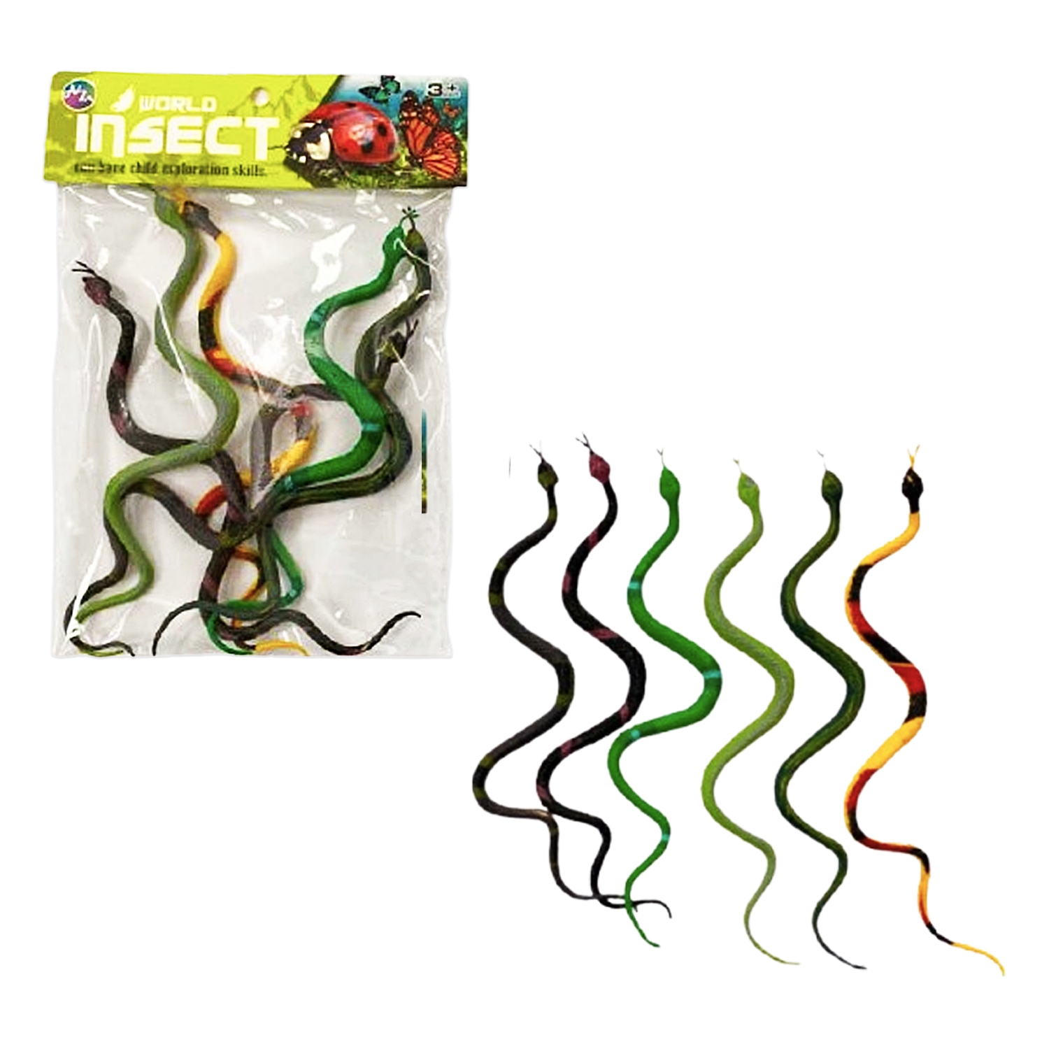 SET SERPIENTES EN BOLSA X6