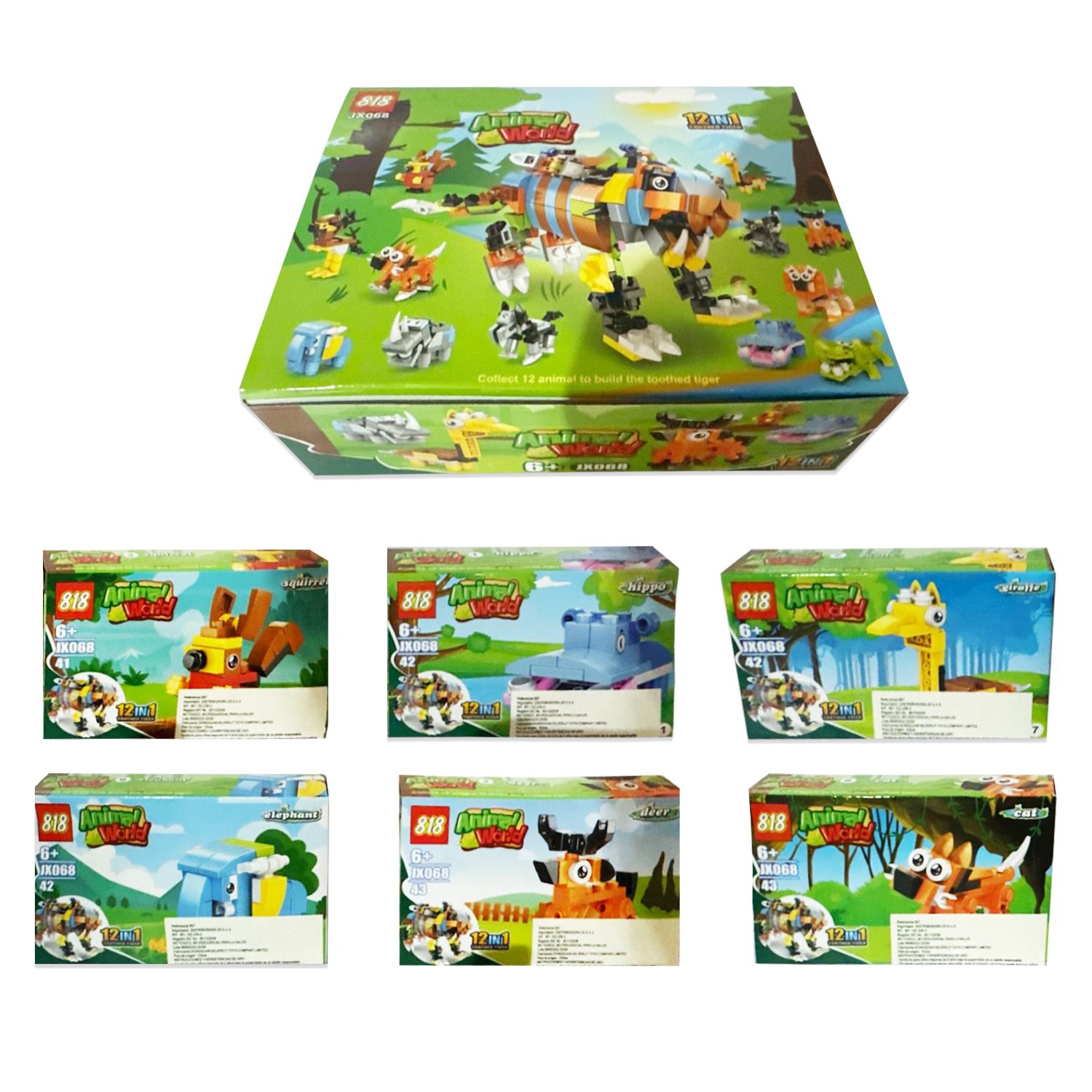 ANIMAL SALVAJE ARMABLE 12 EN 1 (CJX12)