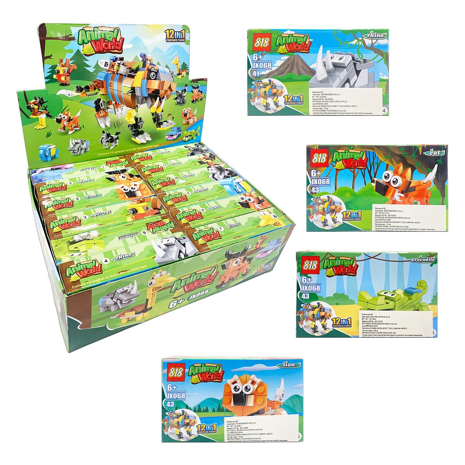 ANIMAL SALVAJE ARMABLE 12 EN 1 (CJX12)