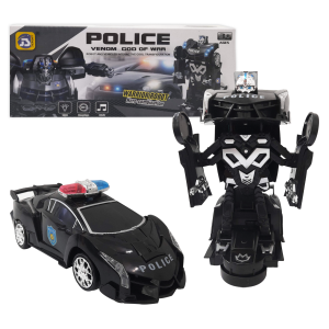 TRANSFORMER CARRO POLICIA LUZ Y SONIDO