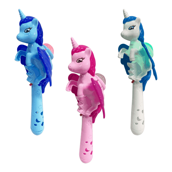 JUGUETE UNICORNIO CON LUZ (24.5 CM)