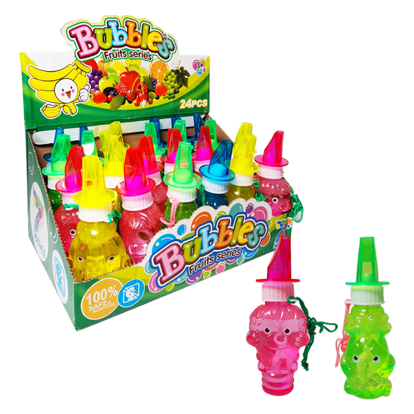 BURBUJERO PITO DE FRUTAS EN BOLSA (CJX24)