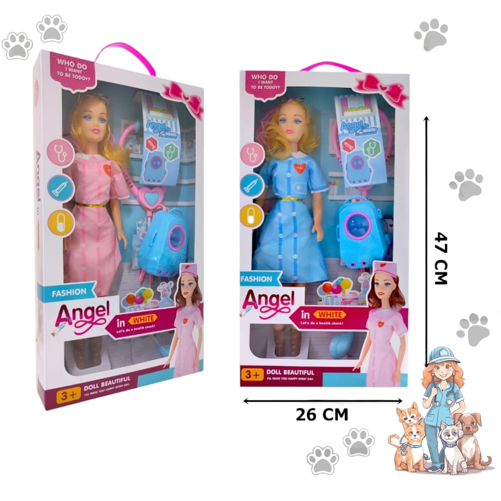 MUÑECA VETERINARIA+ACCESORIOS DK-18281