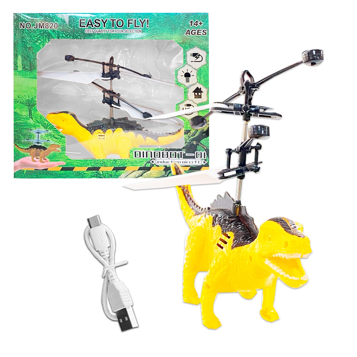 MINI DINOSAURIO VOLADOR CON SENSOR RECARGABLE