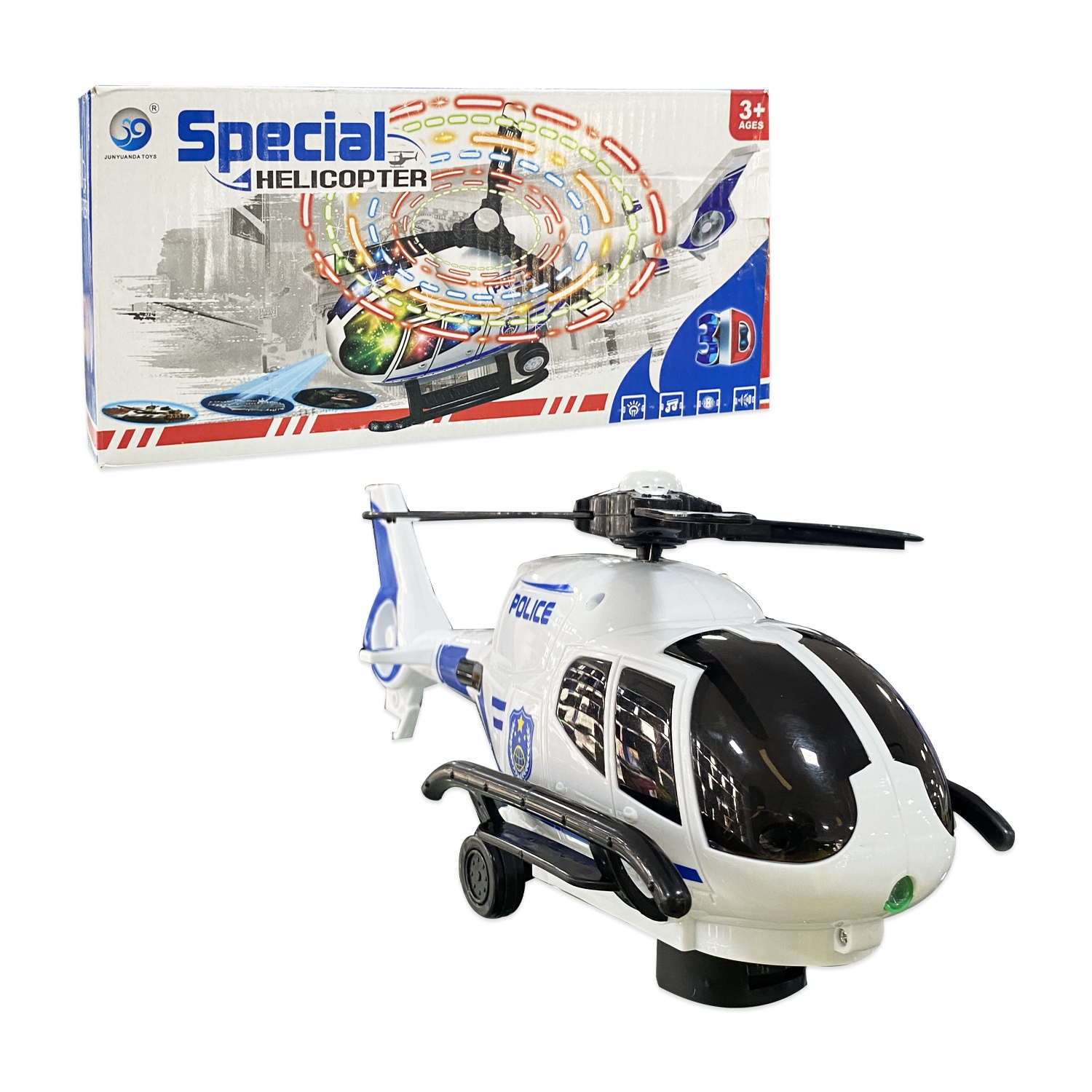 HELICOPTERO DE POLICIA LUZ Y SONIDO