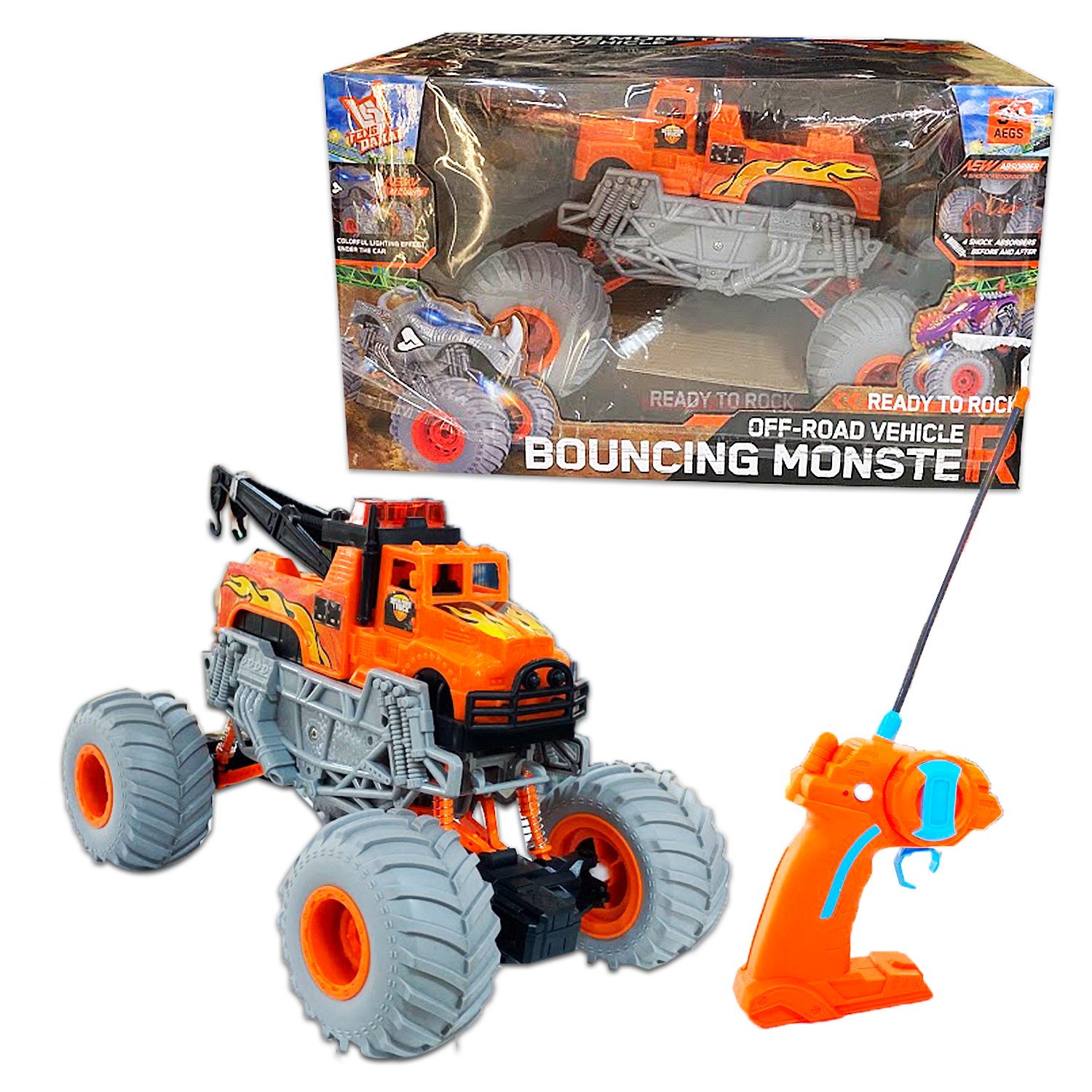 CARRO MONSTER GRUA CONTROL REMOTO EN CAJA K16-26
