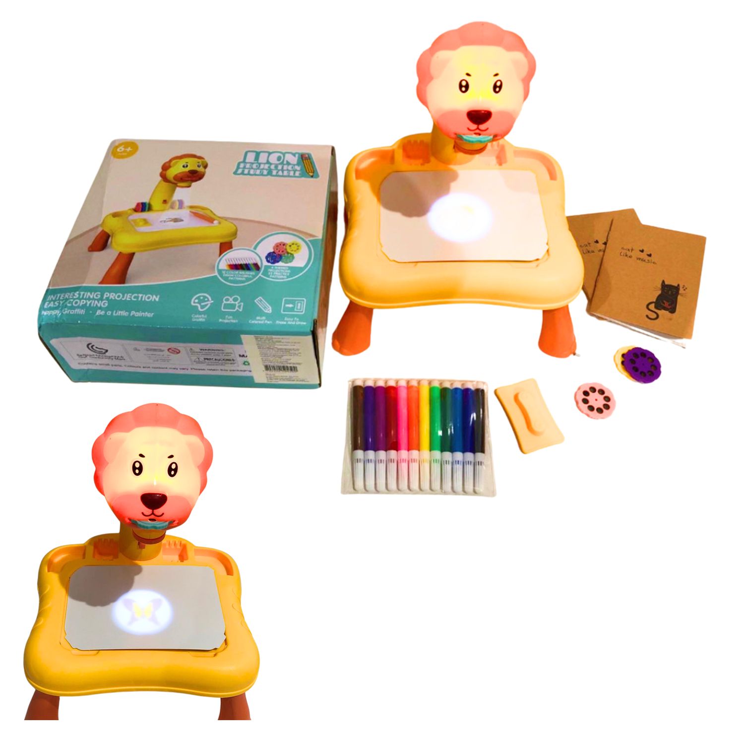 MESA TABLERO PROYECTOR LEON CON MARCADORES Y AGENDA