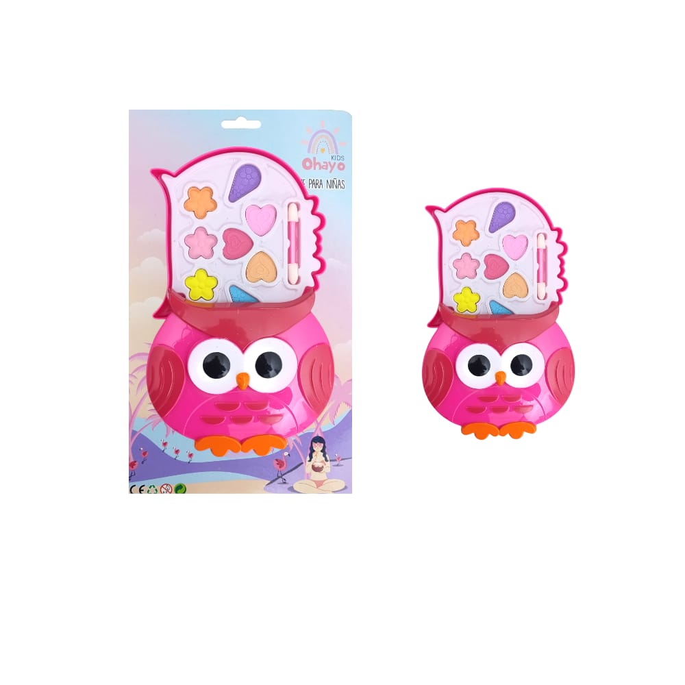 MAQUILLAJE COLORES PASTEL ENCARTONADO BUHO PG105