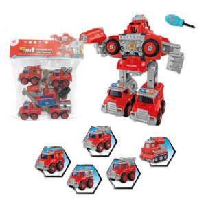 CARROS BOMBEROS TRANSFORME X5 RL589-15B