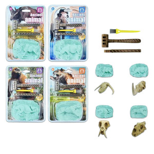 JUEGO DE EXCAVACION DE FOSIL ENCARTONADO