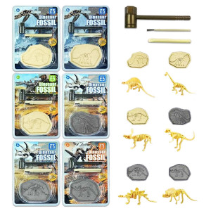 JUEGO DE EXCAVACION DE FOSIL ENCARTONADO