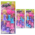 MUÑECA CON VESTIDOS ENCARTONADA